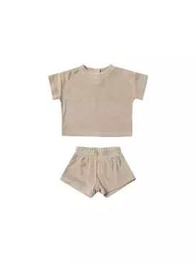 Quincy Mae - Oat Terry Tee Short Set