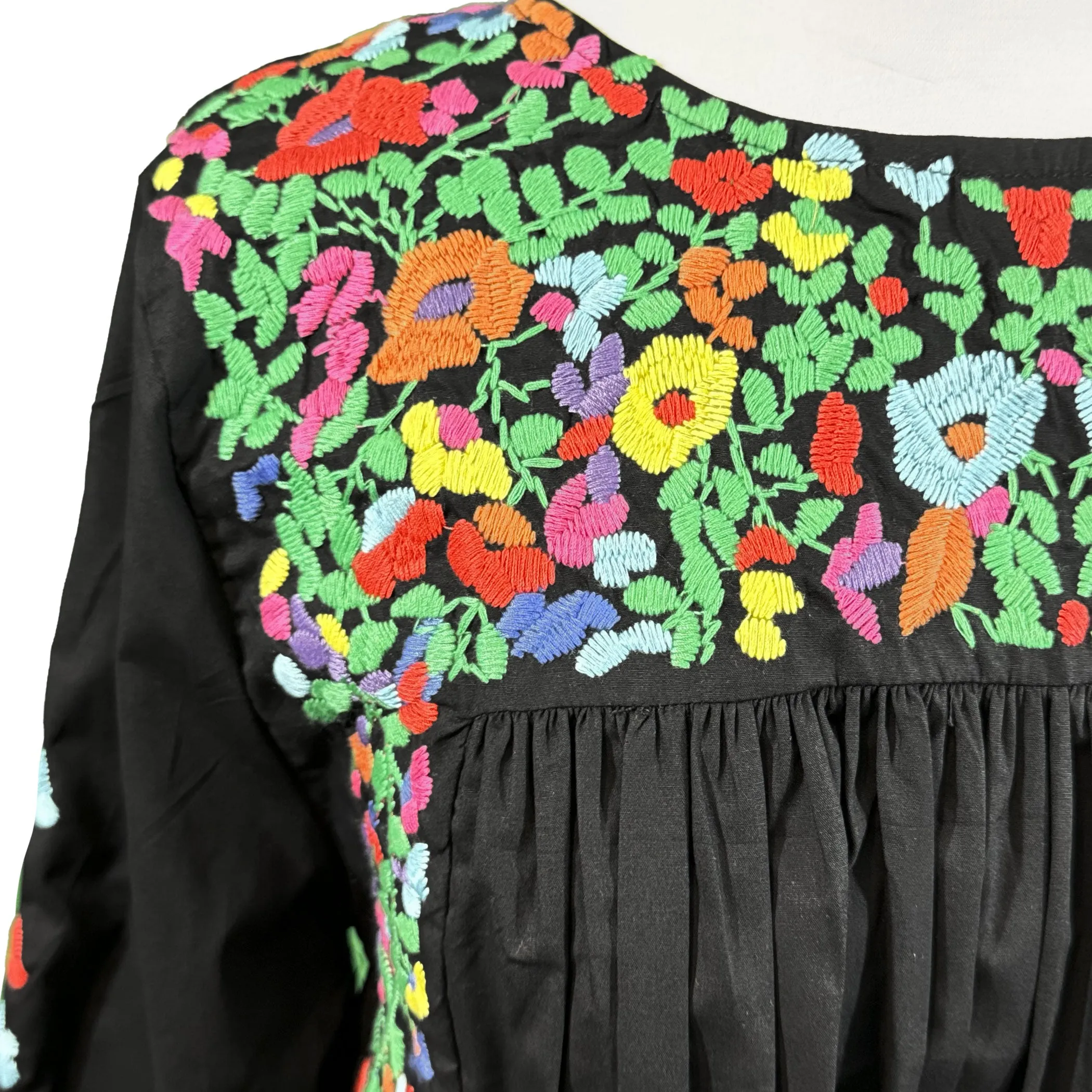 Rainbow Black Saturday Blouse