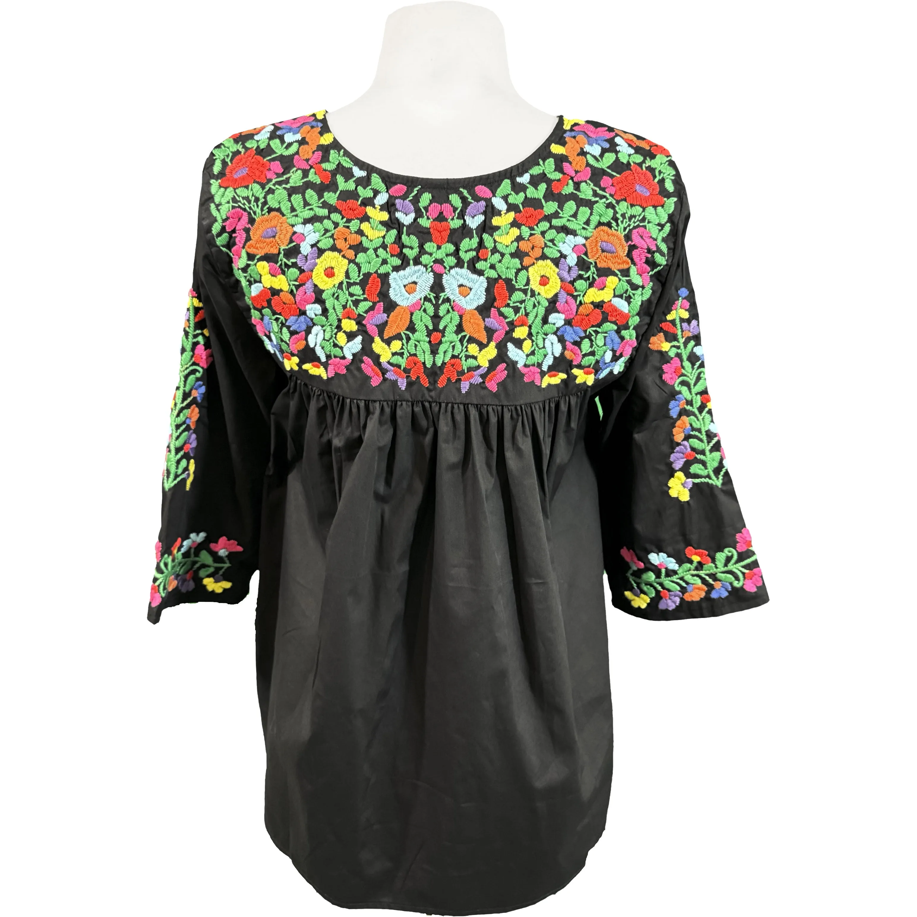 Rainbow Black Saturday Blouse