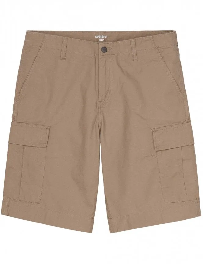 Regular Cargo Shorts - Leather