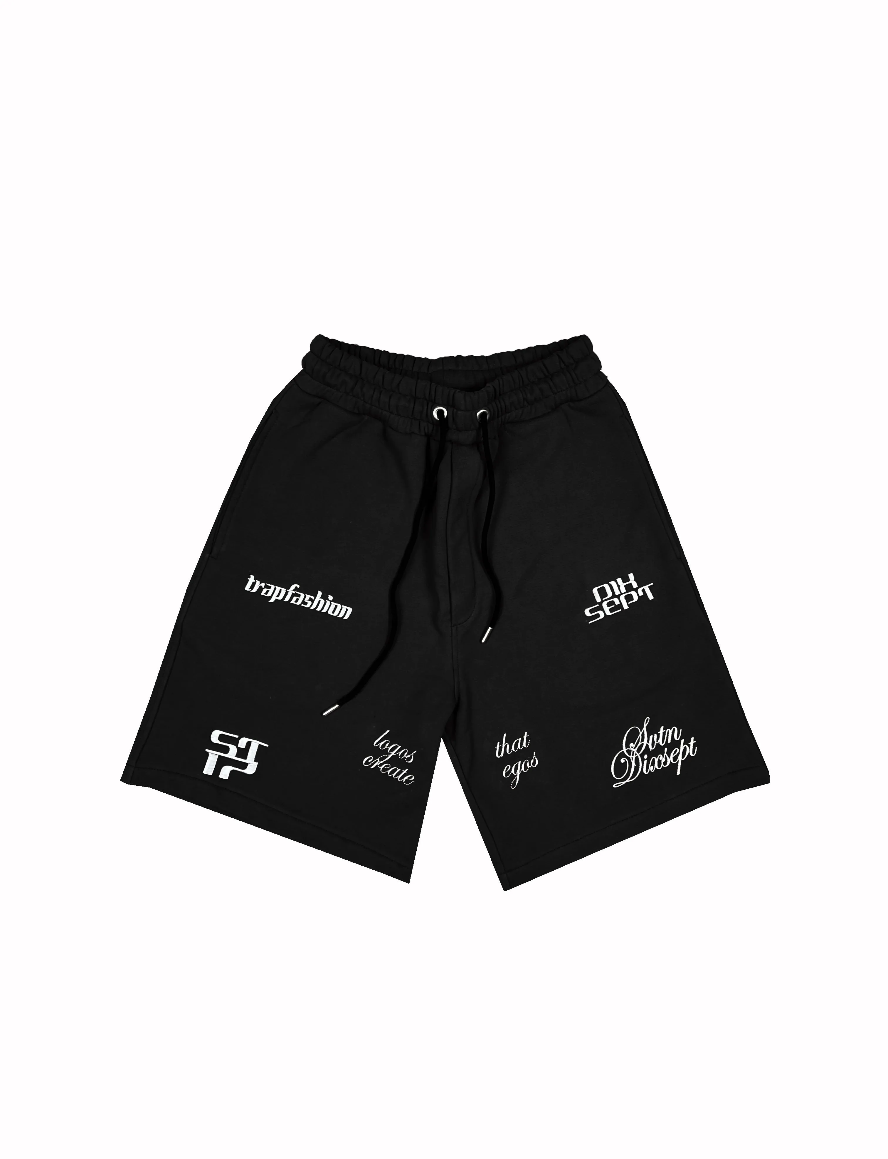 Run17up Athletes Black Polo Short