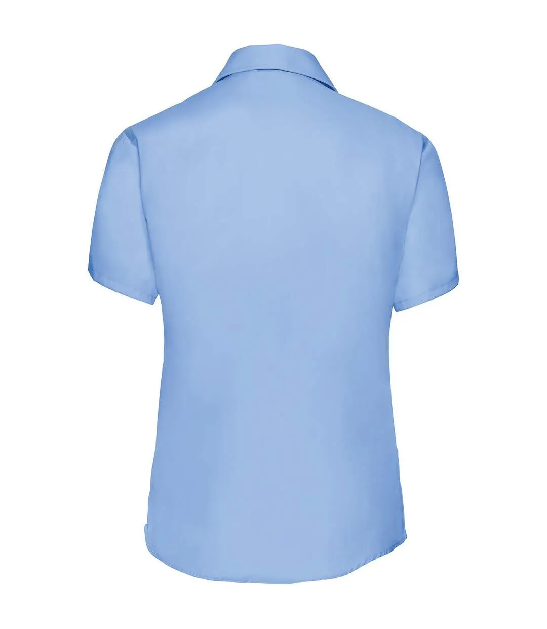 Russell Collection Ladies/Womens Short Sleeve Ultimate Non-Iron Shirt (Bright Sky) - UTBC1036