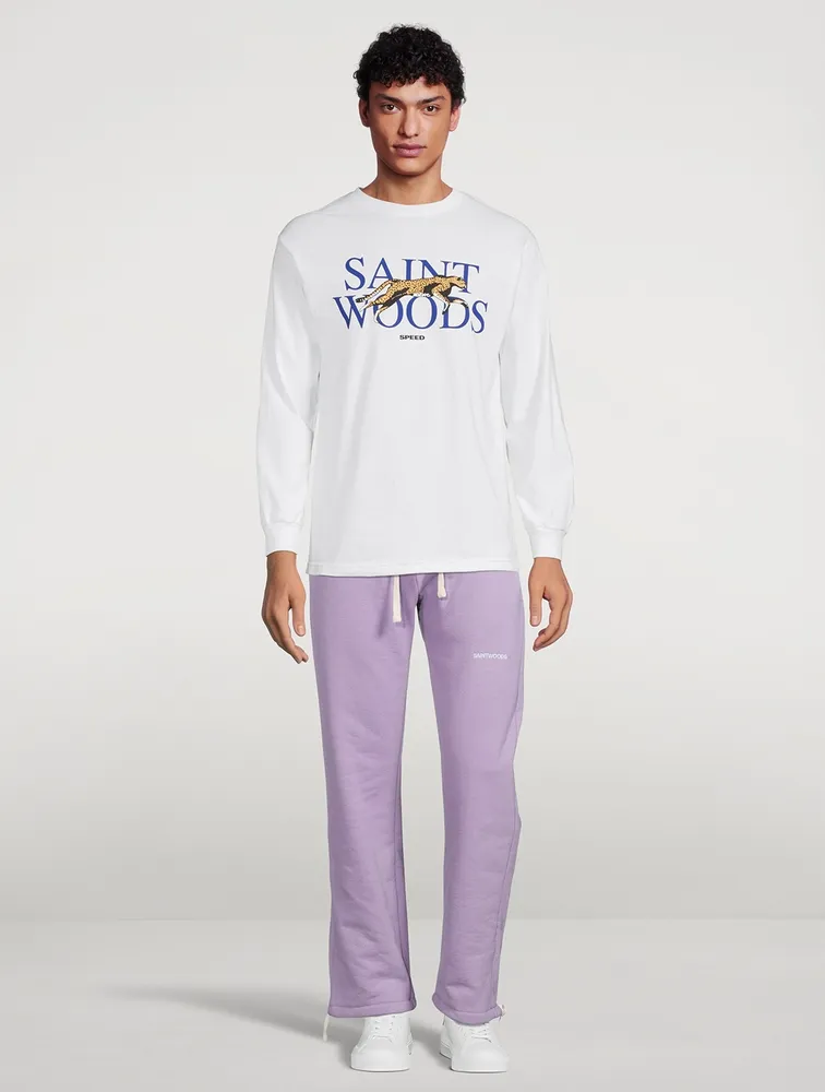 SAINTWOODS Cotton Fleece Drawstring Sweatpants