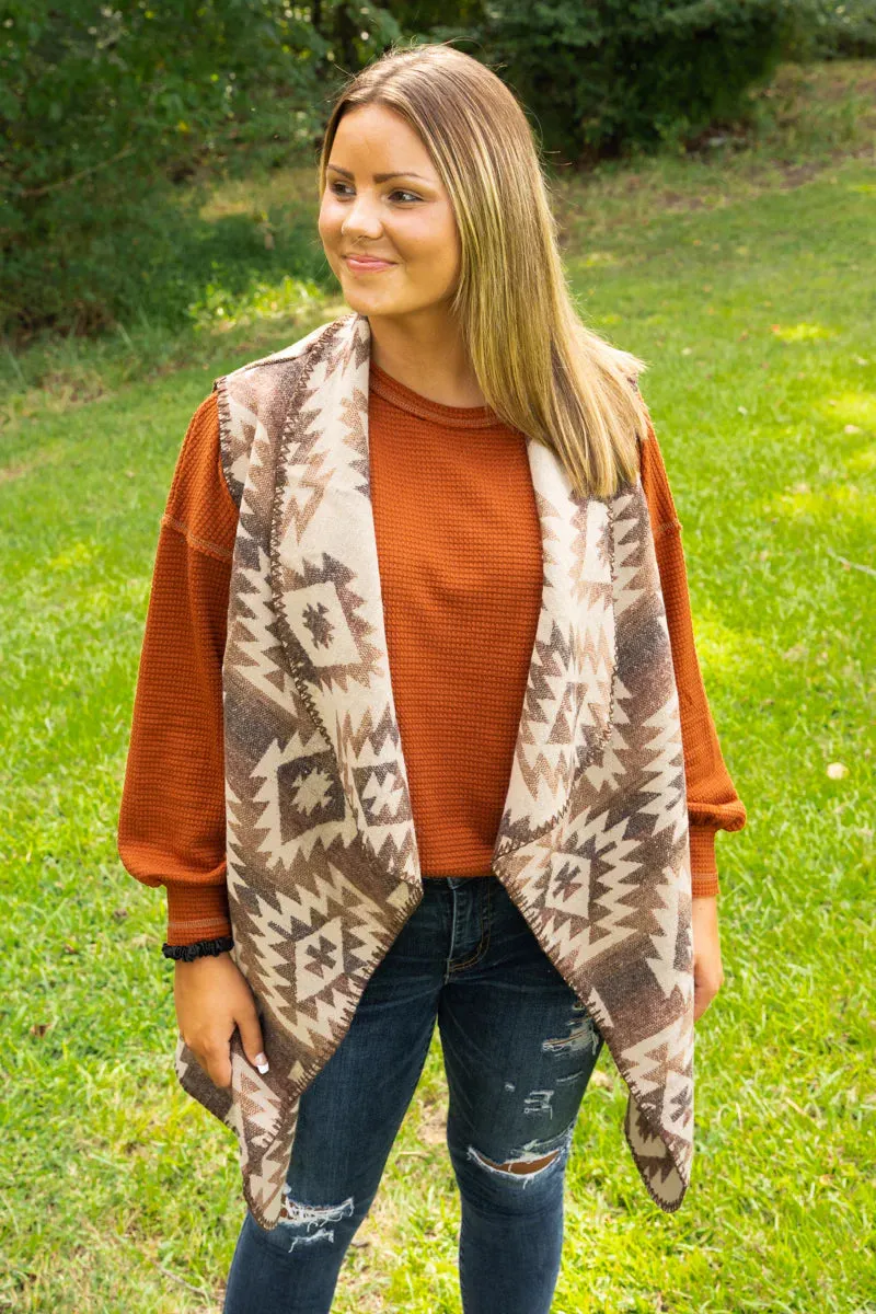 SANTA FE POCKET VEST, BROWN