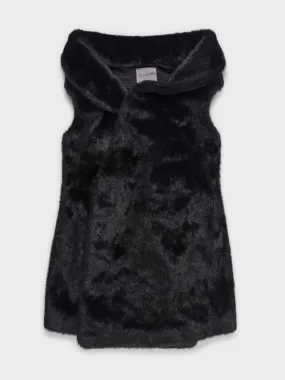 Sleeveless Fur Coat