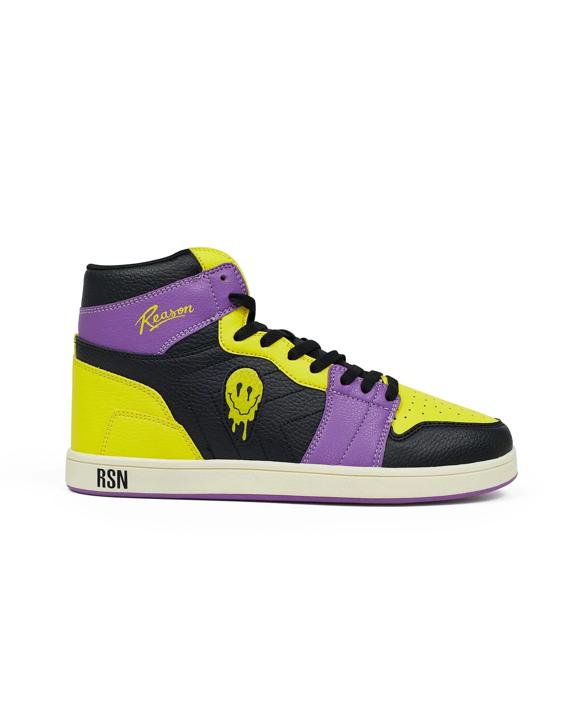 Smiley Sneaker - Yellow/Purple