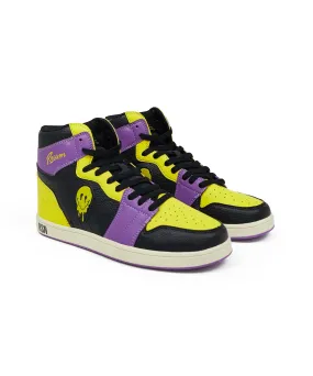 Smiley Sneaker - Yellow/Purple