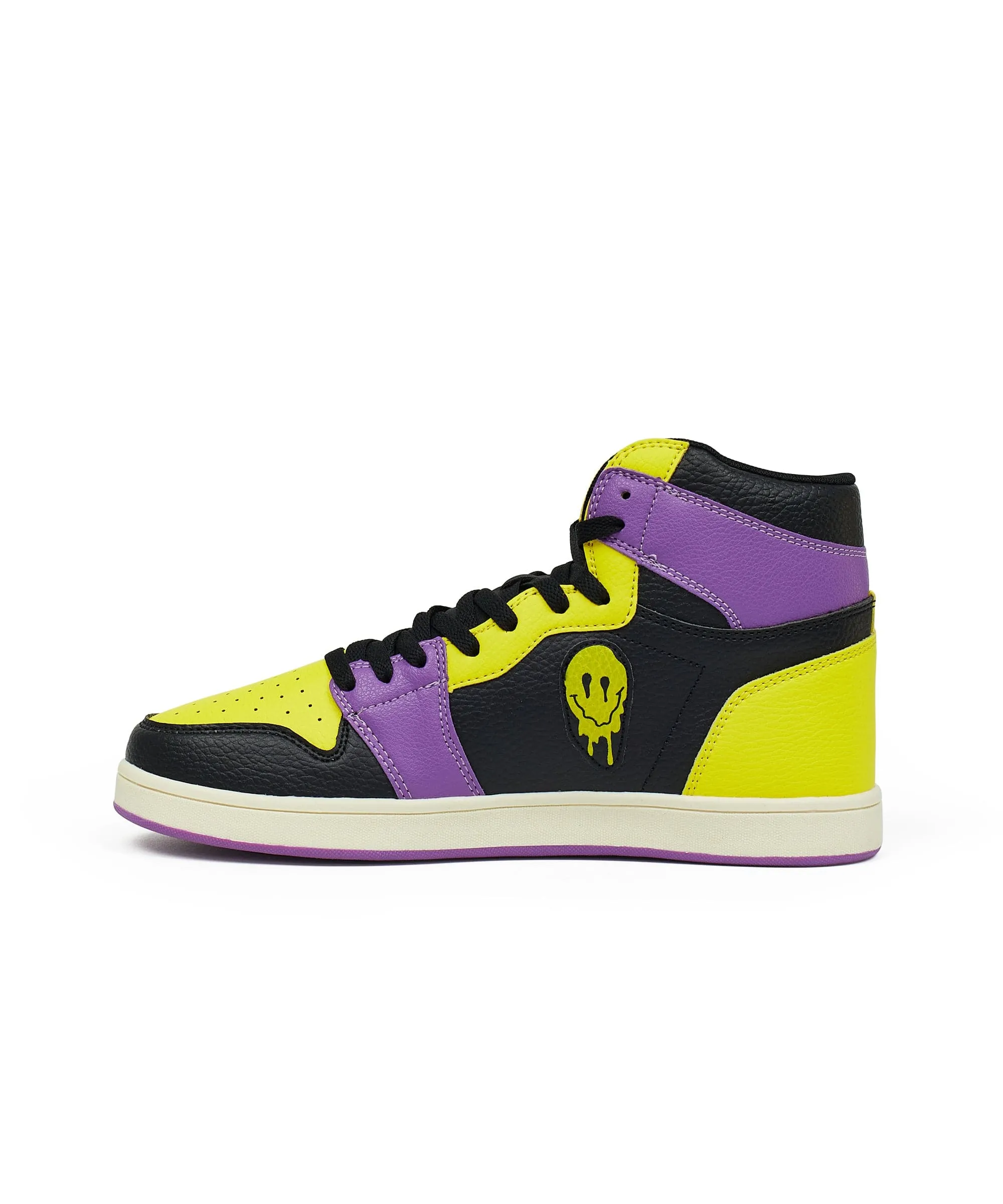 Smiley Sneaker - Yellow/Purple