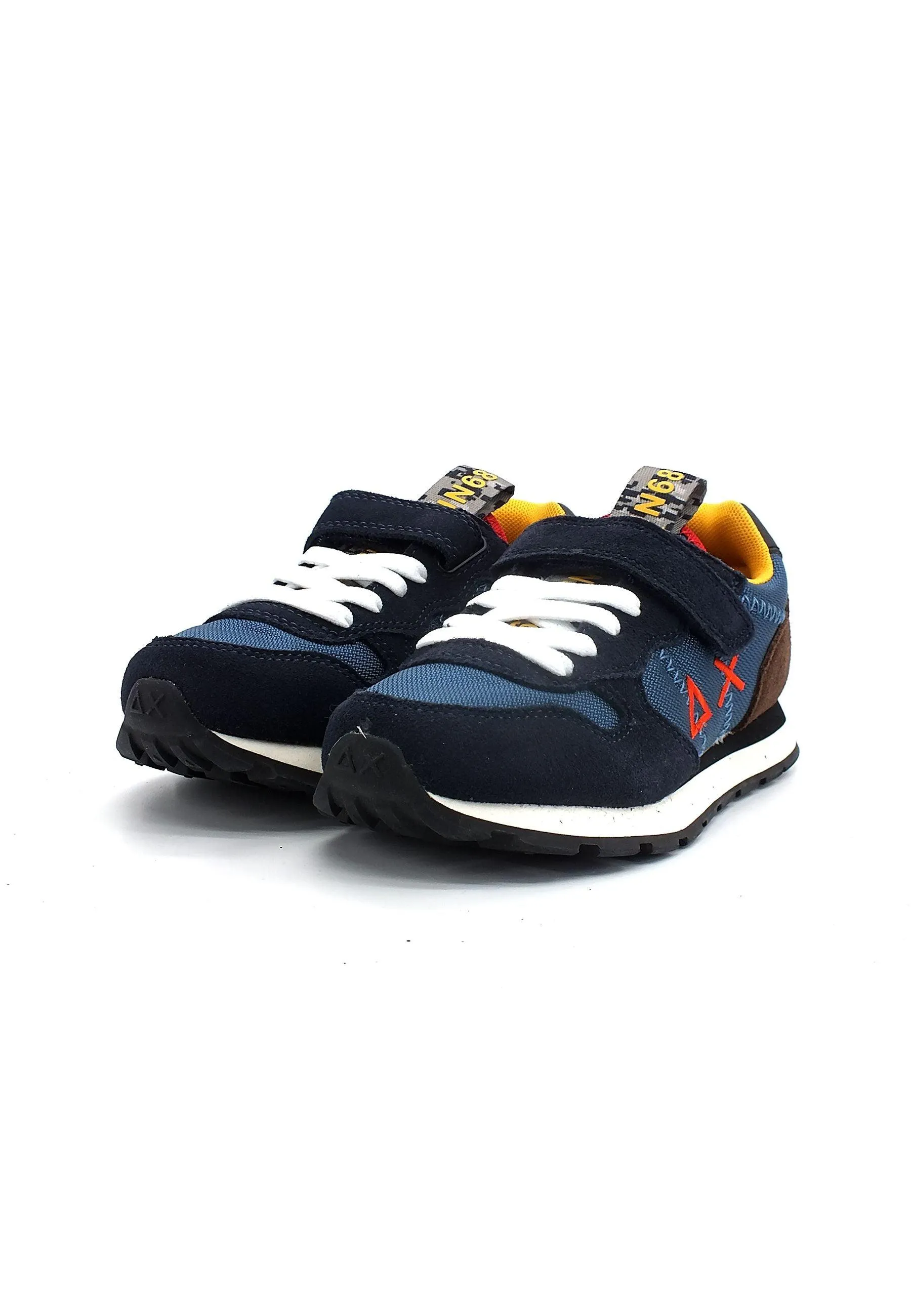 SUN68 Boy's Tom Goes Camping Sneaker Bimbo Navy Blue Z42310K