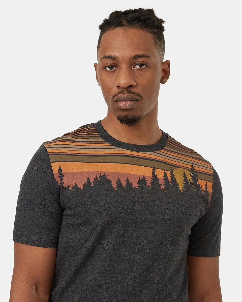 Tentree Retro Juniper T-shirt In Meteorite Black Heather