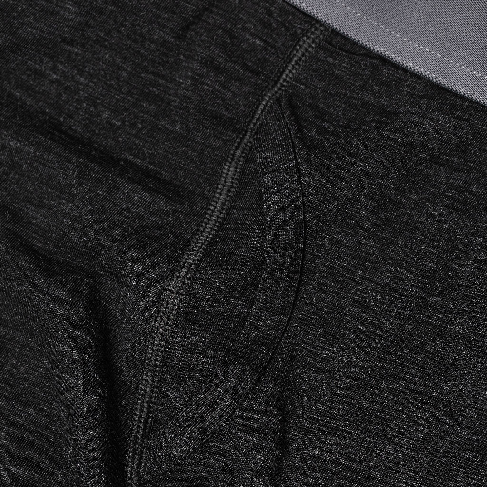 The Merino Boxer in Heather Black