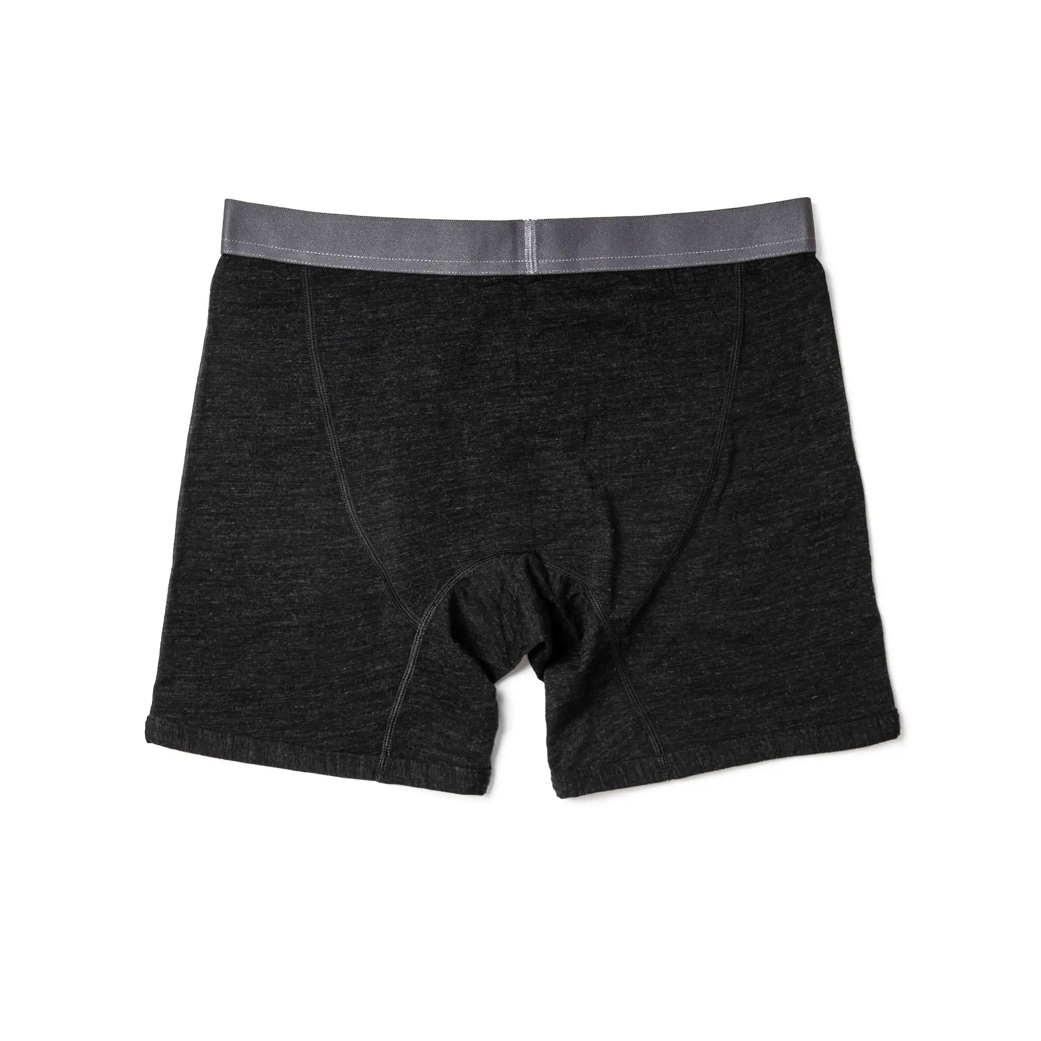 The Merino Boxer in Heather Black