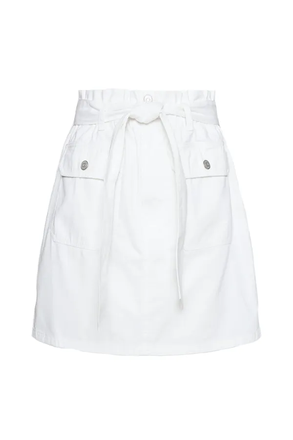 Tommy Hilfiger Women Organic Badge Skirt White