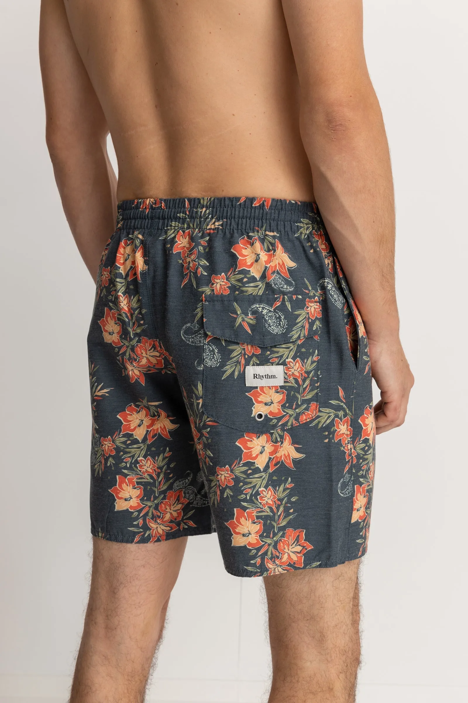 Tropical Paisley Beach Short Navy