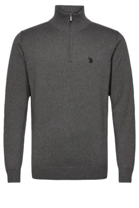 U.S. POLO ASSN. Half-Zip Knit Brison Dark Grey