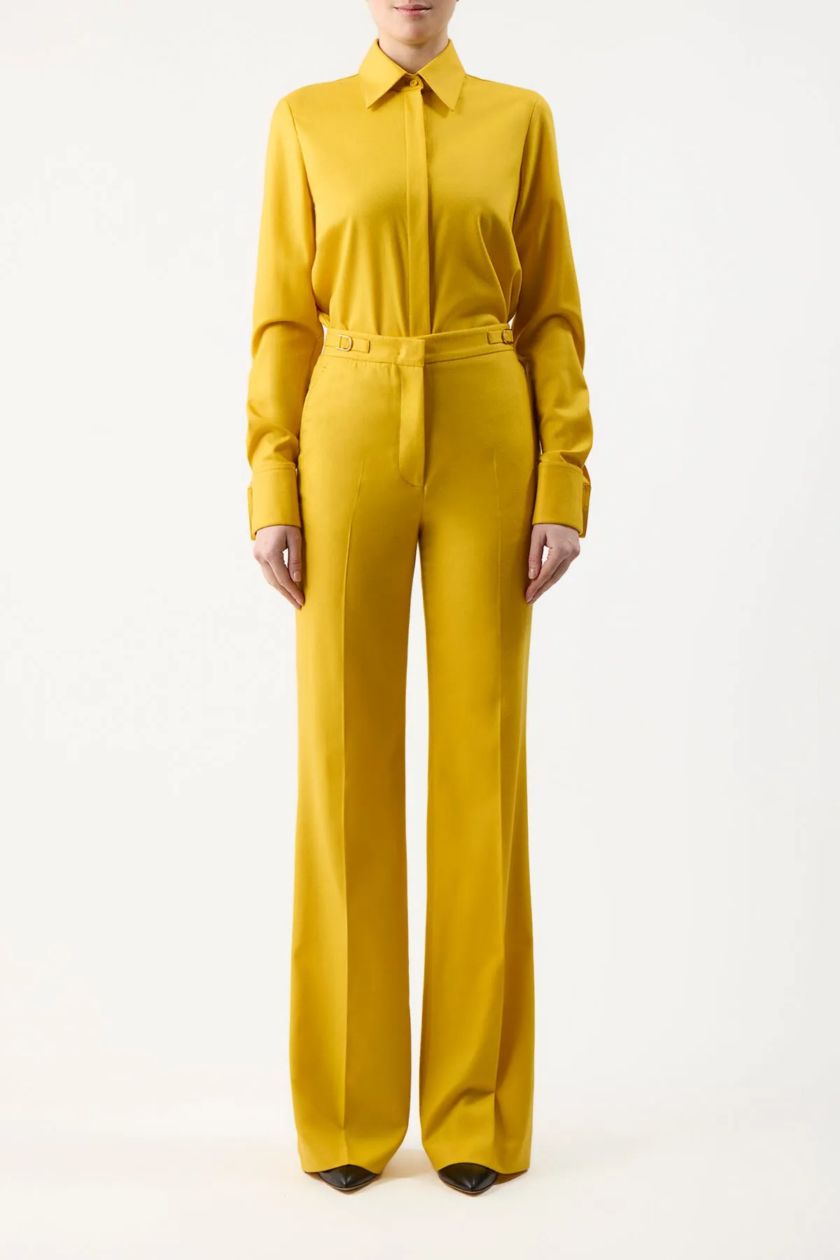 Vesta Pant in Golden Birch Superfine Wool