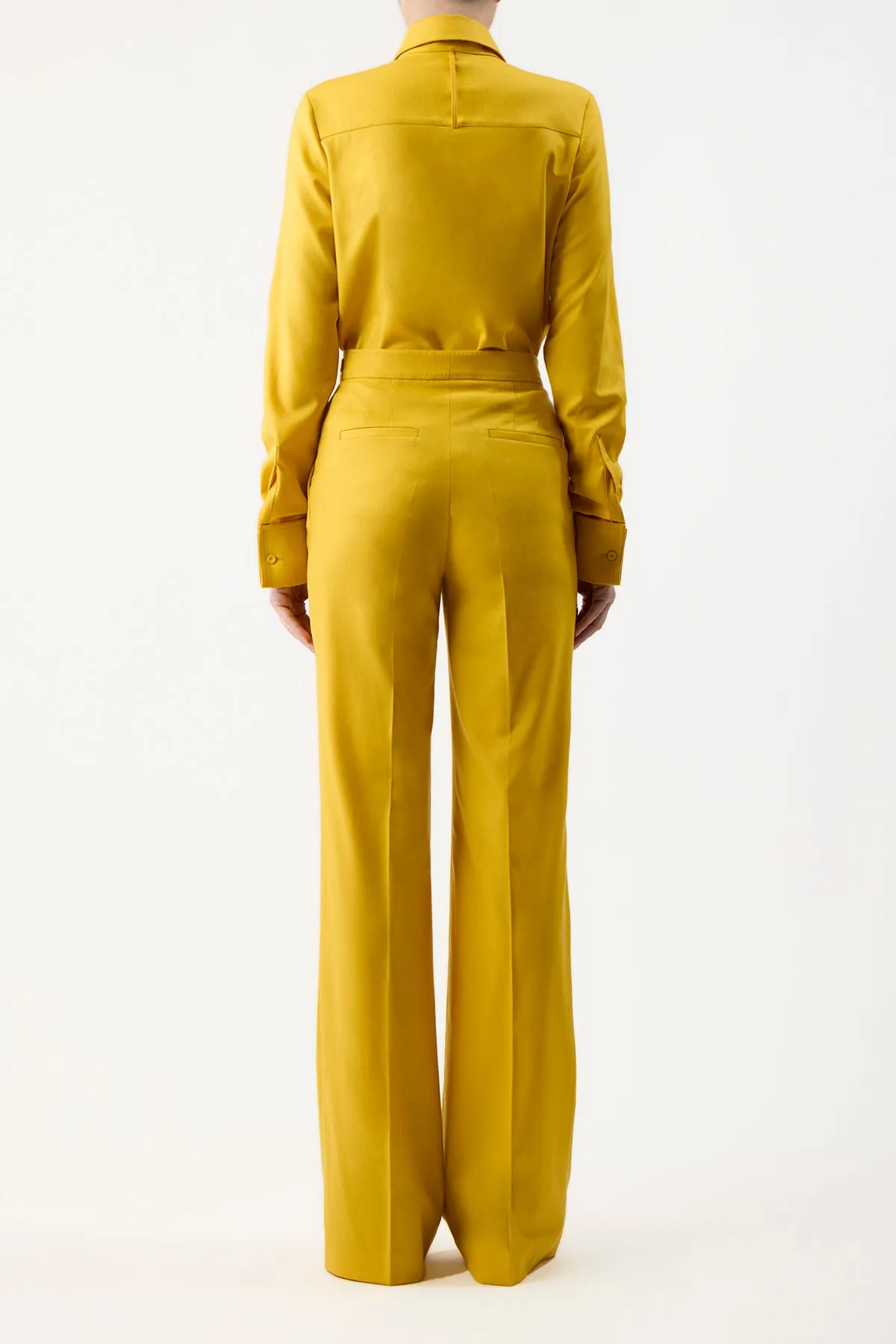 Vesta Pant in Golden Birch Superfine Wool