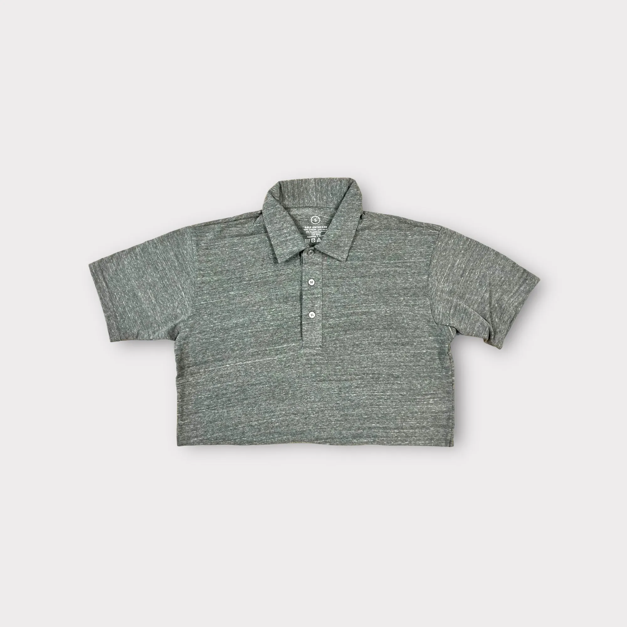 Vintage Comfort Polo- Light Heather Gray