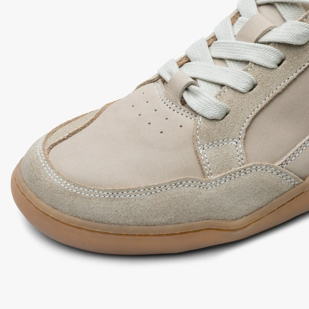 Vivobarefoot Men's Gobi Sneaker Premium Leather Sneaker in Sand