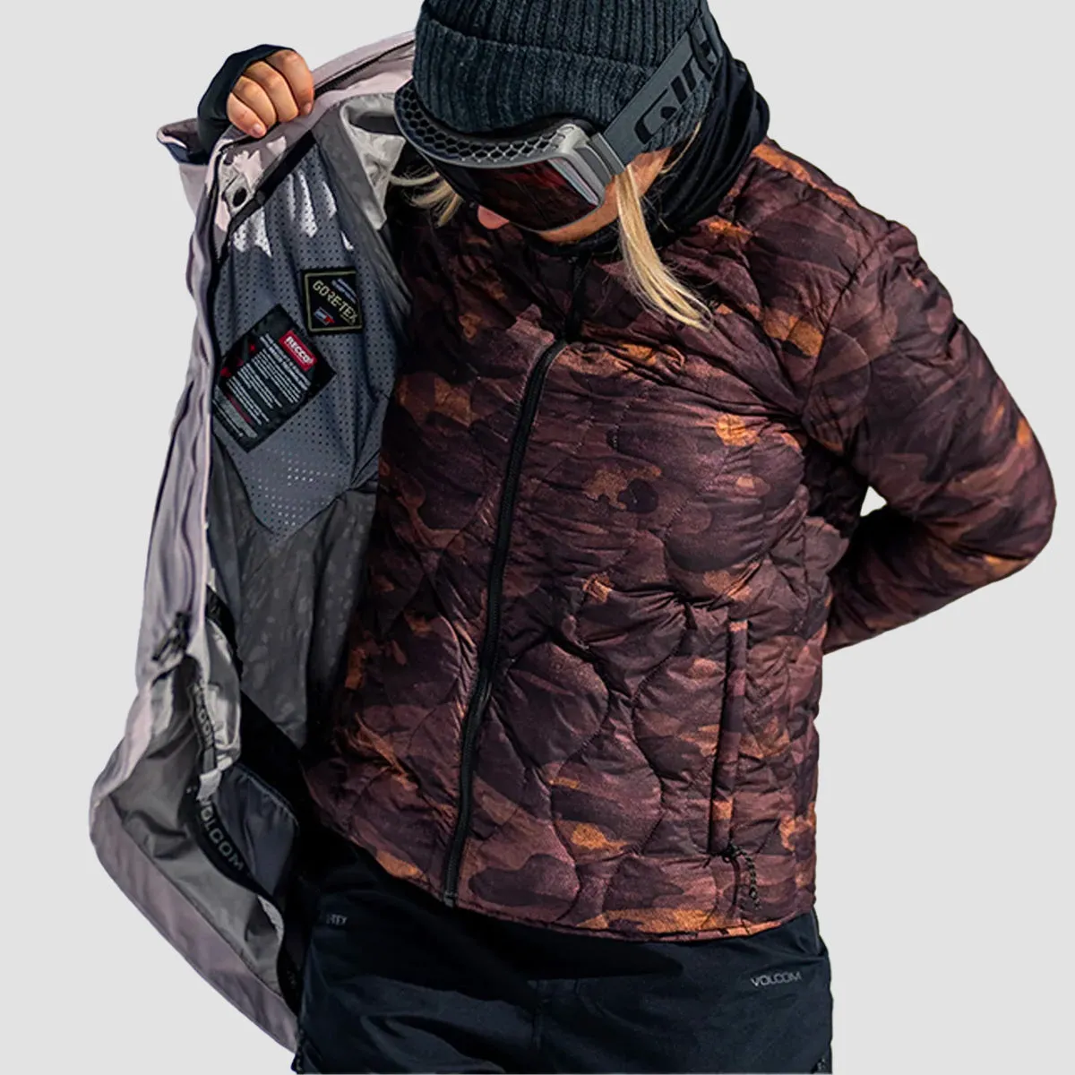 Volcom Iris 3-In-1 Gore-Tex Snow Jacket Amethyst Smoke - Womens