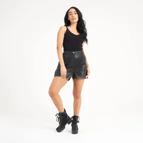 Women's Real Leather Shorts - Barneys Originals