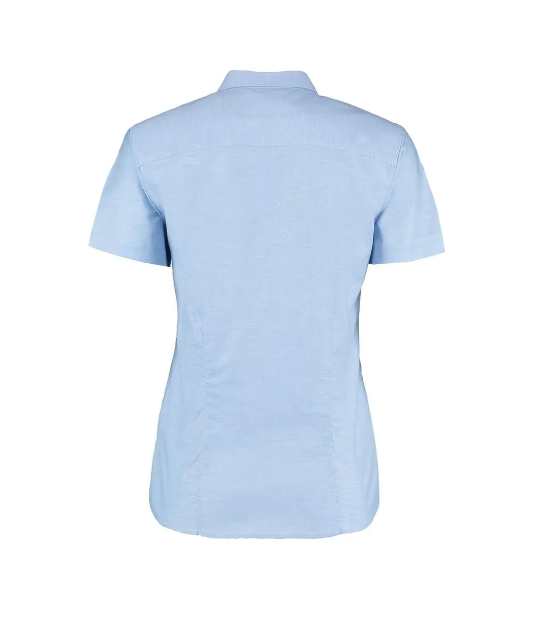 Womens/ladies short sleeve workwear oxford shirt light blue Kustom Kit