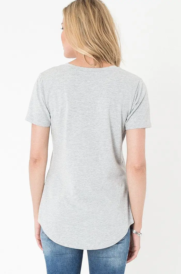 Z SUPPLY Pocket Tee in Heather Gray