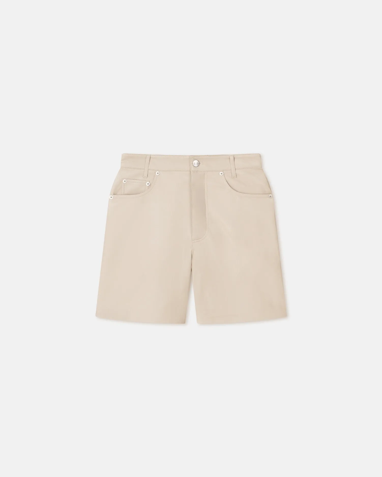 Zosha - Okobor Alt-Leather Shorts - Creme